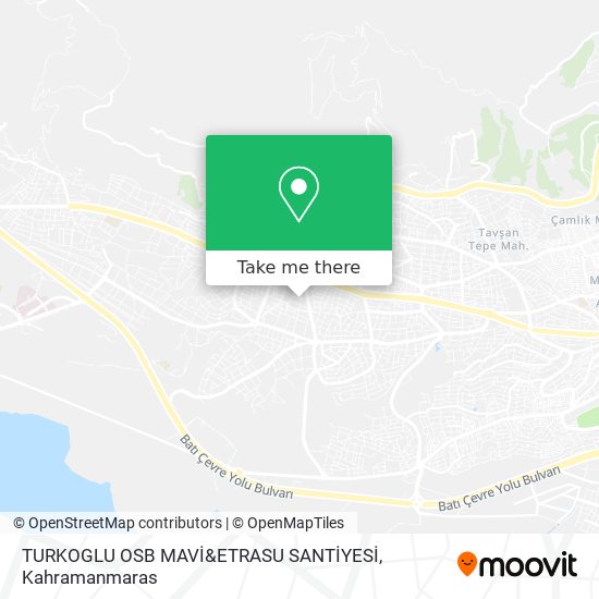 TURKOGLU OSB MAVİ&ETRASU SANTİYESİ map