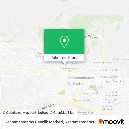 Kahramanmaraş Gençlik Merkezi map