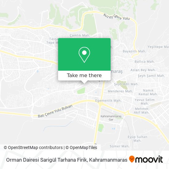 Orman Dairesi Sarigül Tarhana Firik map