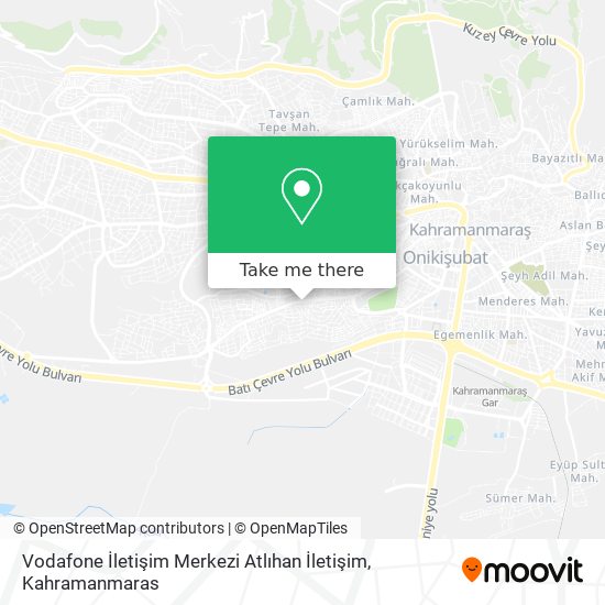 Vodafone İletişim Merkezi Atlıhan İletişim map