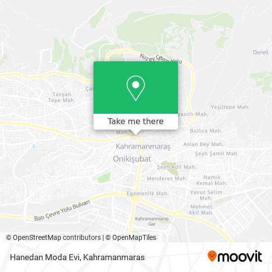 Hanedan Moda Evi map