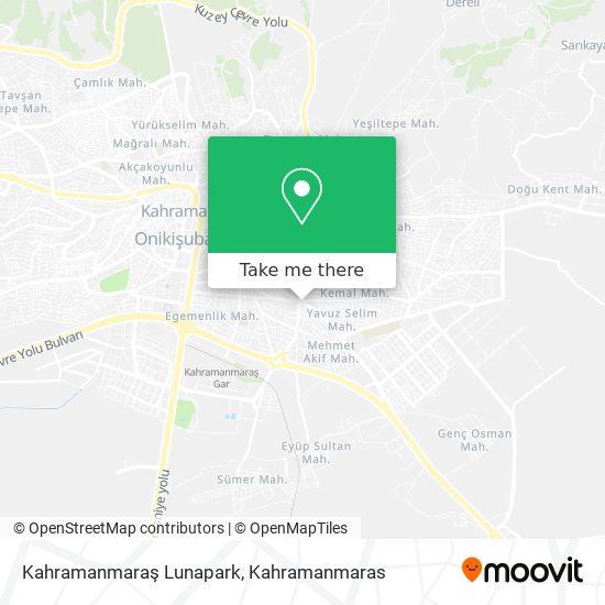 Kahramanmaraş Lunapark map