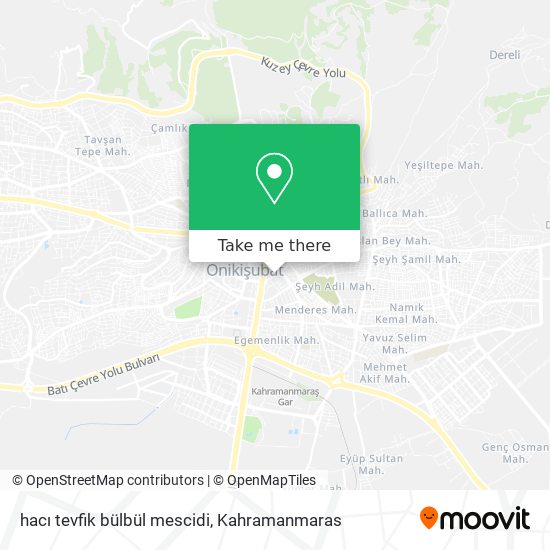 hacı tevfik bülbül mescidi map