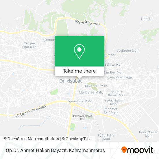 Op.Dr.  Ahmet Hakan Bayazıt map