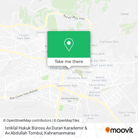 Istiklal Hukuk Bürosu Av.Duran Karademir & Av.Abdullah Tombul map