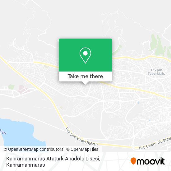 Kahramanmaraş Atatürk Anadolu Lisesi map