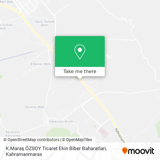 K.Maraş ÖZSOY Ticaret Ekin Biber Baharatlari map
