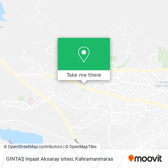 GİNTAŞ inşaat Aksaray sitesi map