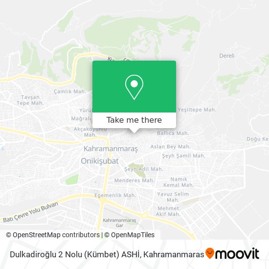 Dulkadiroğlu 2 Nolu (Kümbet) ASHİ map