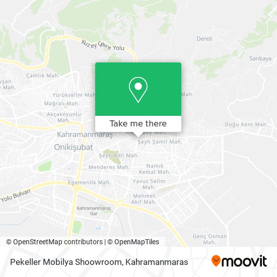 Pekeller Mobilya Shoowroom map