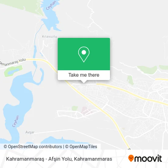 Kahramanmaraş - Afşin Yolu map