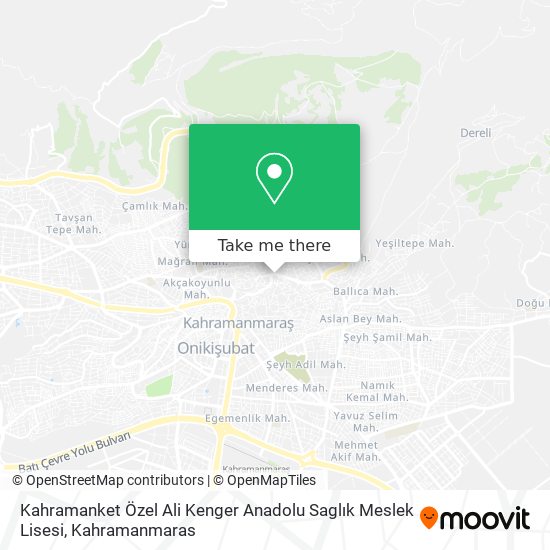Kahramanket Özel Ali Kenger Anadolu Saglık Meslek Lisesi map