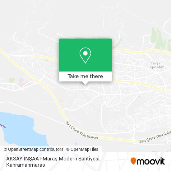 AKSAY İNŞAAT-Maraş Modern Şantiyesi map