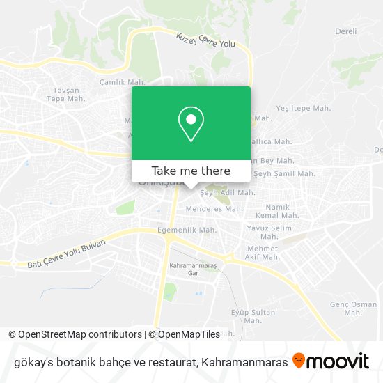 gökay's botanik bahçe ve restaurat map