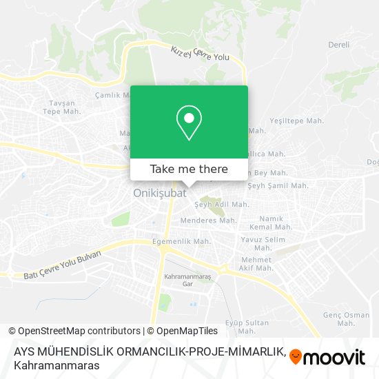 AYS MÜHENDİSLİK ORMANCILIK-PROJE-MİMARLIK map