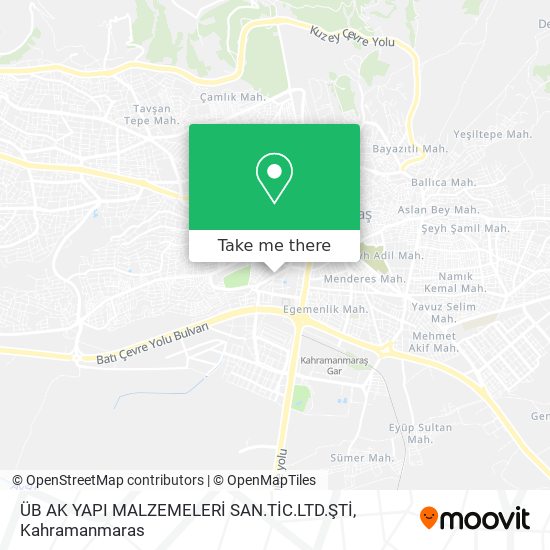 ÜB AK YAPI MALZEMELERİ SAN.TİC.LTD.ŞTİ map