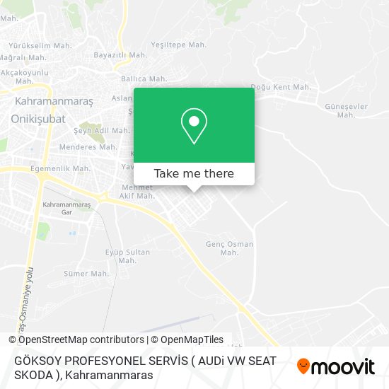 GÖKSOY PROFESYONEL SERVİS ( AUDi VW SEAT SKODA ) map