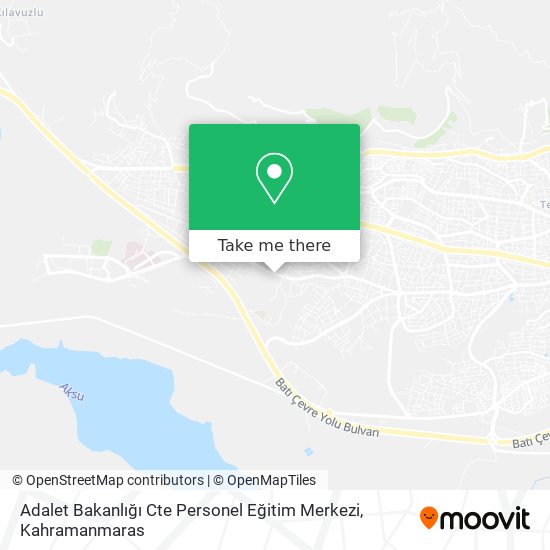 Adalet Bakanlığı Cte Personel Eğitim Merkezi map