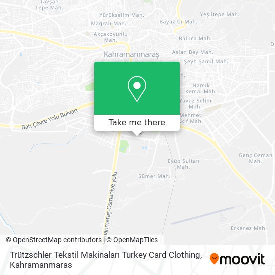 Trützschler Tekstil Makinaları Turkey Card Clothing map