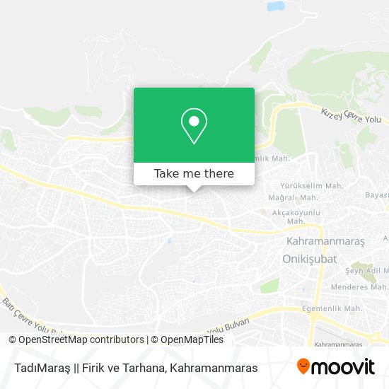 TadıMaraş || Firik ve Tarhana map