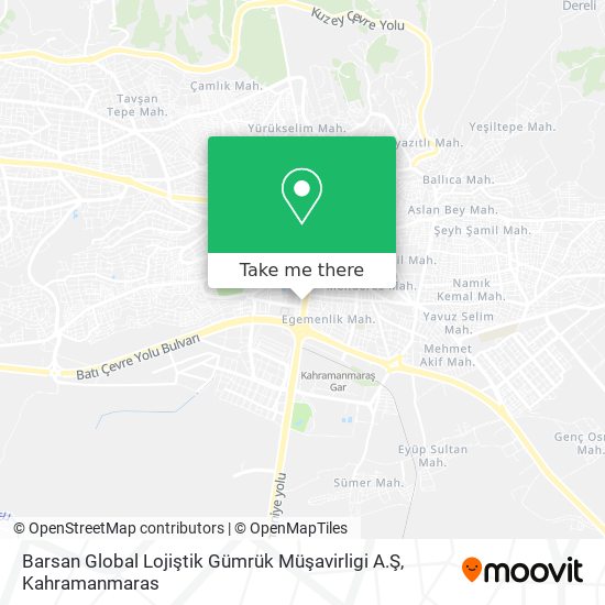 Barsan Global Lojiştik Gümrük Müşavirligi A.Ş map