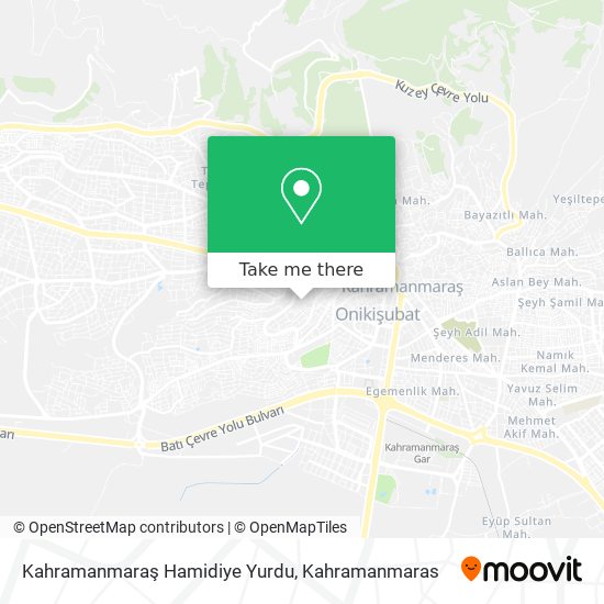 Kahramanmaraş Hamidiye Yurdu map