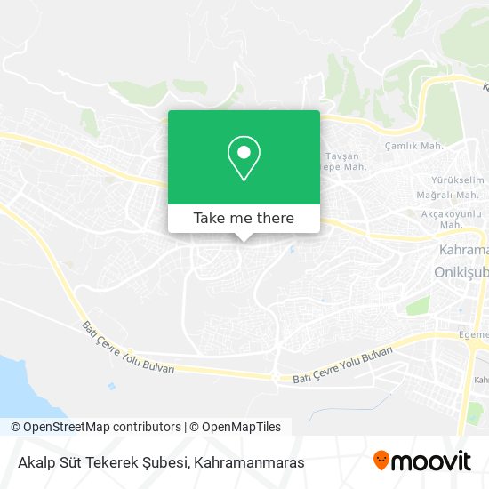 Akalp Süt Tekerek Şubesi map