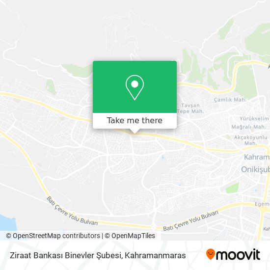 Ziraat Bankası Binevler Şubesi map