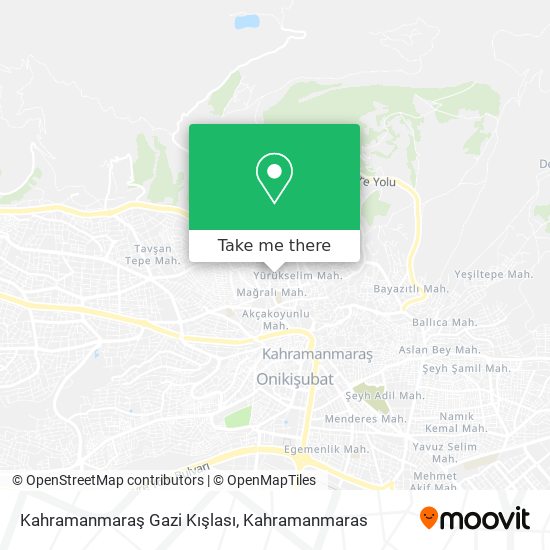 Kahramanmaraş Gazi Kışlası map