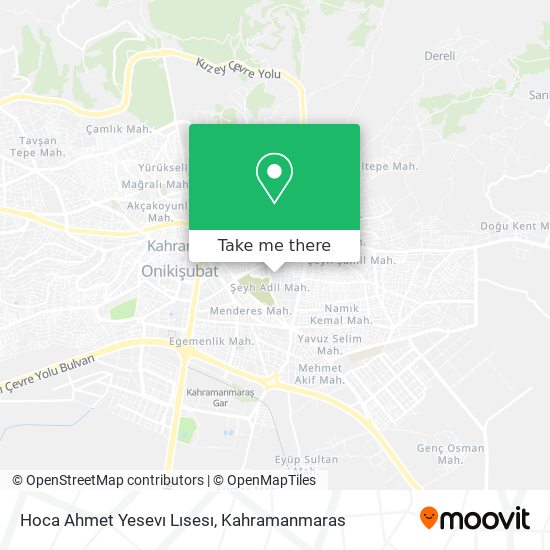 Hoca Ahmet Yesevı Lısesı map