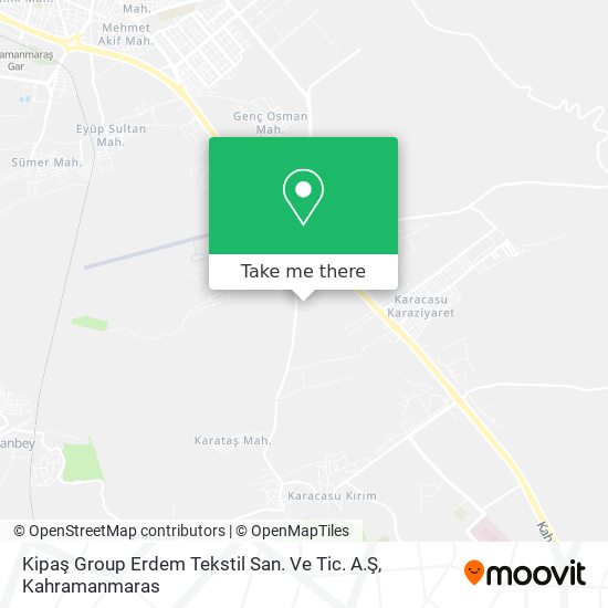 Kipaş Group Erdem Tekstil San. Ve Tic. A.Ş map