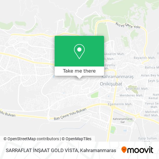 SARRAFLAT İNŞAAT GOLD VİSTA map