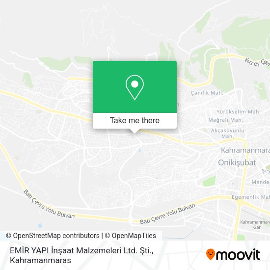 EMİR YAPI İnşaat Malzemeleri Ltd. Şti. map