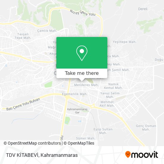 TDV KİTABEVİ map