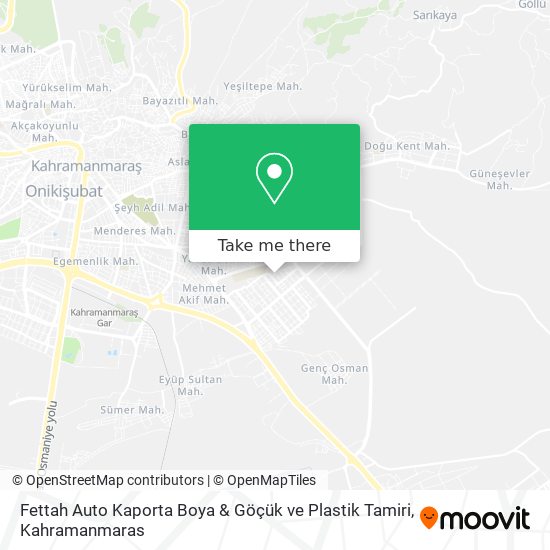 Fettah Auto Kaporta Boya & Göçük ve Plastik Tamiri map