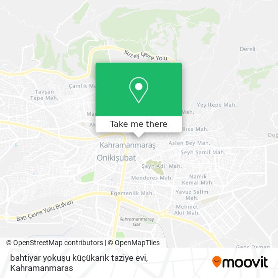 bahtiyar yokuşu küçükarık taziye evi map