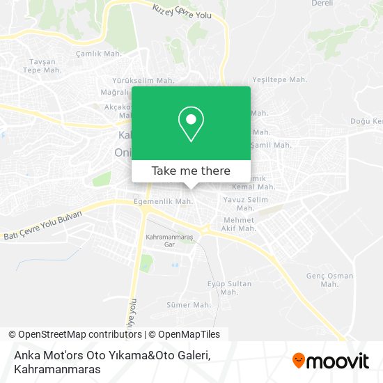 Anka Mot'ors Oto Yıkama&Oto Galeri map