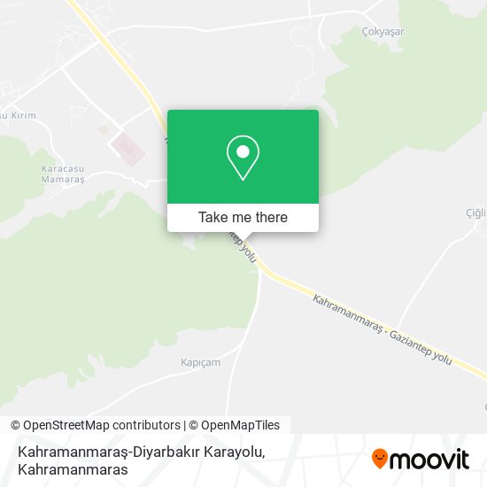 Kahramanmaraş-Diyarbakır Karayolu map