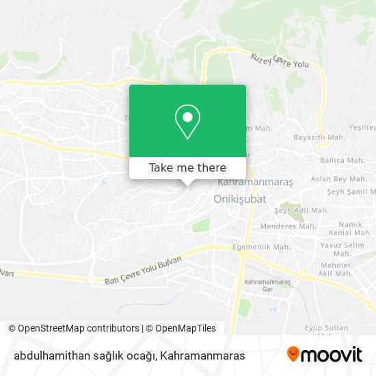 abdulhamithan sağlık ocağı map