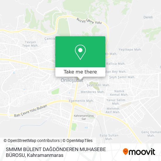 SMMM BÜLENT DAĞDÖNDEREN MUHASEBE BÜROSU map