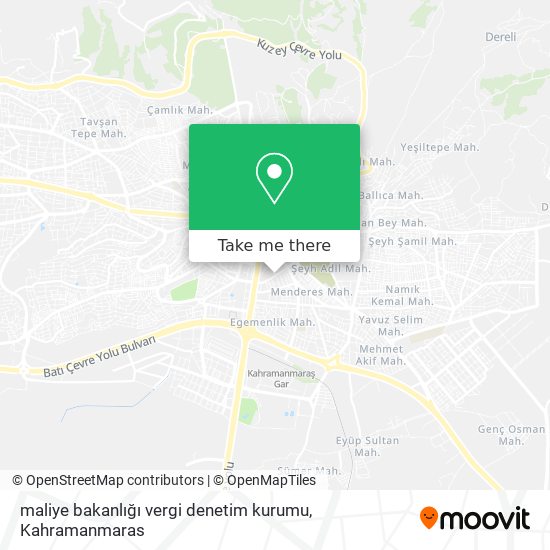 maliye bakanlığı vergi denetim kurumu map
