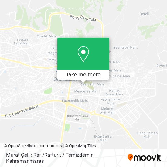 Murat Çelik Raf /Rafturk / Temizdemir map