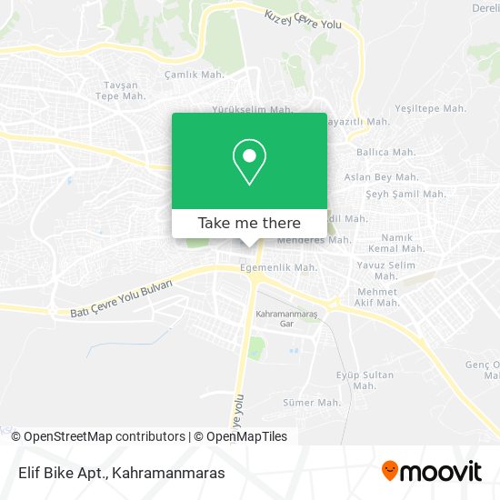 Elif Bike Apt. map