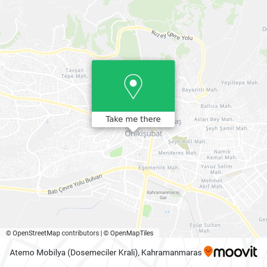 Atemo Mobilya  (Dosemeciler Krali) map