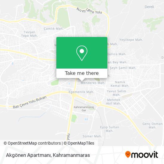 Akgönen Apartmanı map