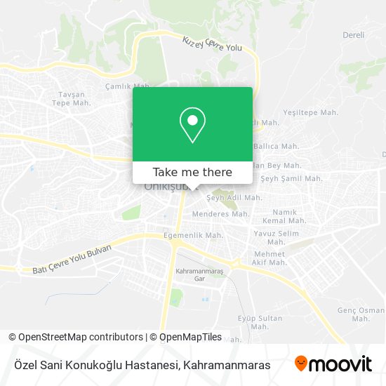 Özel Sani Konukoğlu Hastanesi map