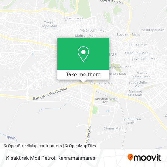 Kisakürek Moil Petrol map
