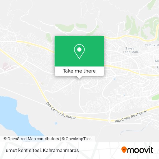 umut kent sitesi map