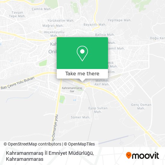 Kahramanmaraş İl Emni̇yet Müdürlüğü map
