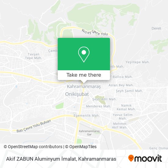 Akif ZABUN Aluminyum İmalat map